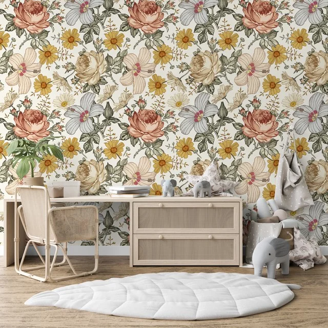 Vintage babykamer behang inspiratie hoofdpagina