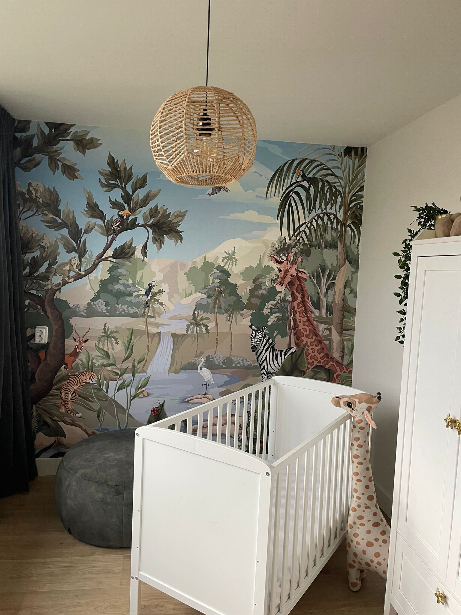 Jungle fotobehang kinderbehang kleur sfeerfoto klant 1