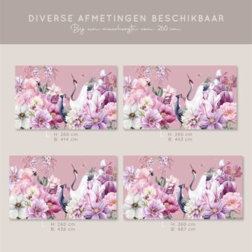 Kraanvogel behang afmeting catalogus voorbeeld 3