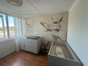 Klantfoto onderwaterwereld behang kinderkamer Anouk