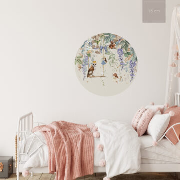 Behangcirkel fairytale droomvlucht 95cm kinderkamer